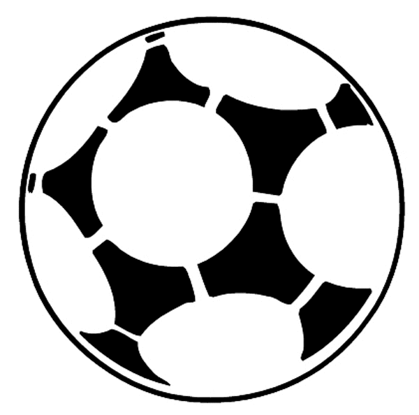 Soccer ball vinyl sticker. Customize on line. Sports 085-1006